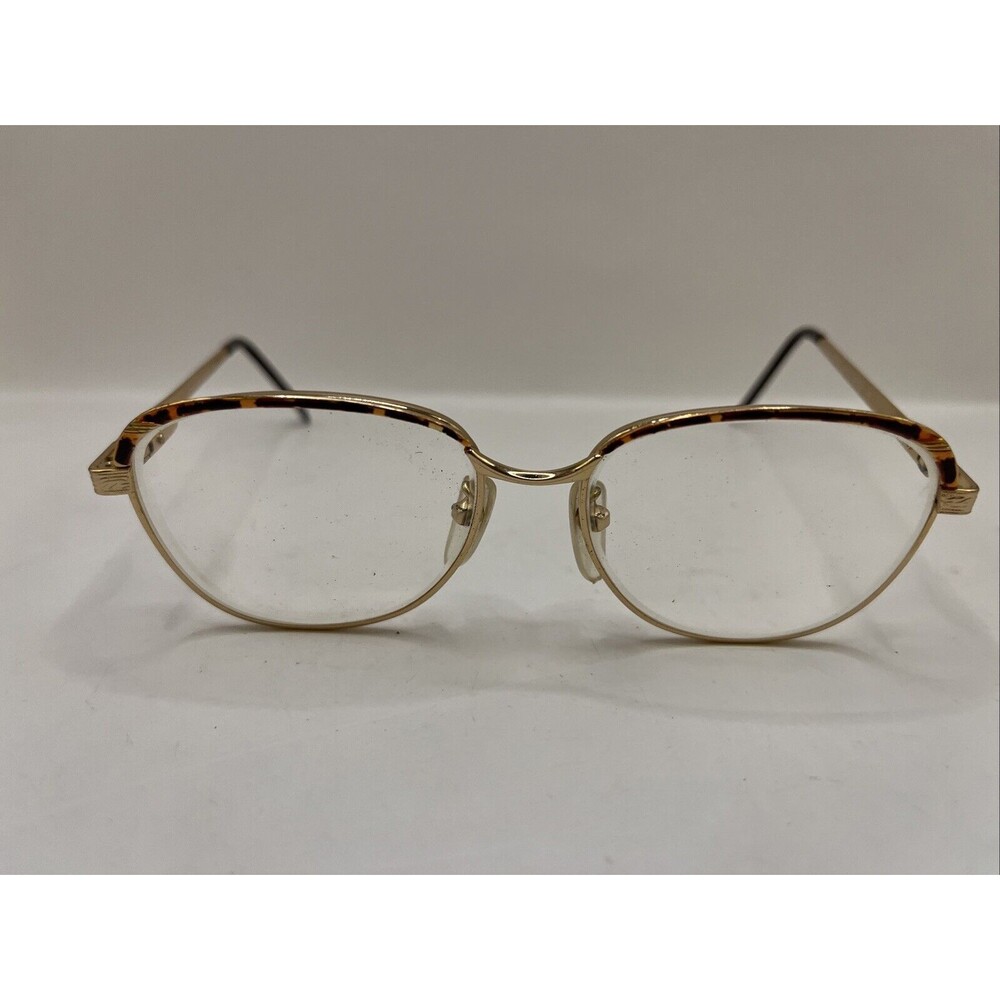 Royal Crown Eyeglasses Italian Gold/Demi Amber Frames Only  Brown 50-15-135